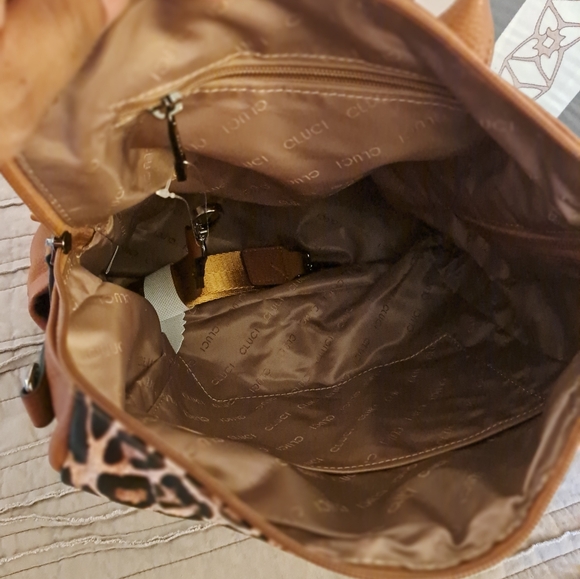 Leopard Print Backpack Handbag - Picture 4 of 11